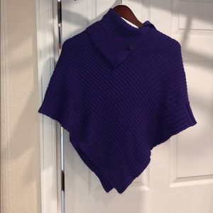 Purple poncho
